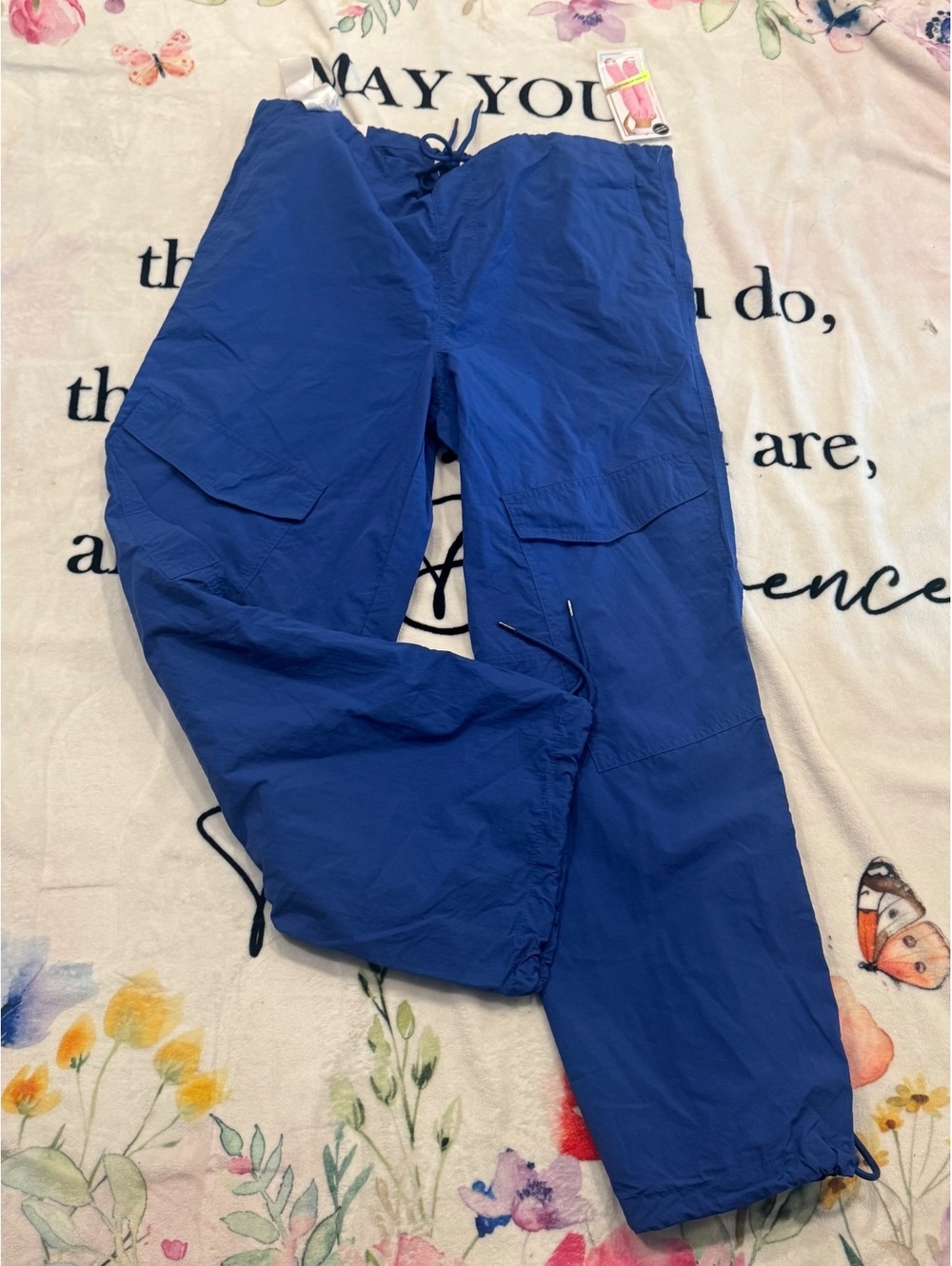 Tinseltown Juniors' Cargo Parachute Pants Size M